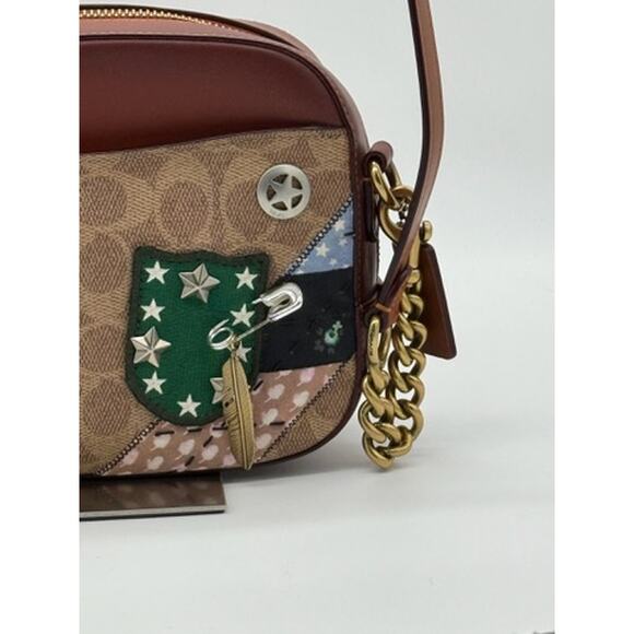 RETAIL $399 RARE COACH X Keith Haring Camera Bag *In Signature Patchwork*ROBOT - Picture 7 of 13